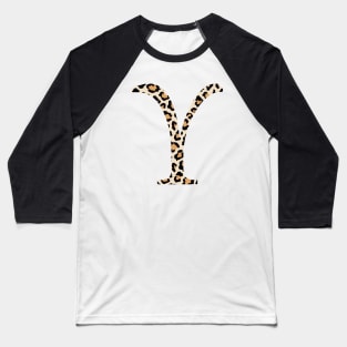 Upsilon Cheetah Letter Baseball T-Shirt